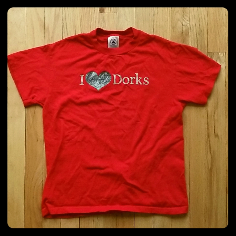 Vintage 90s Hot Topic T-Shirt. I Love Dorks